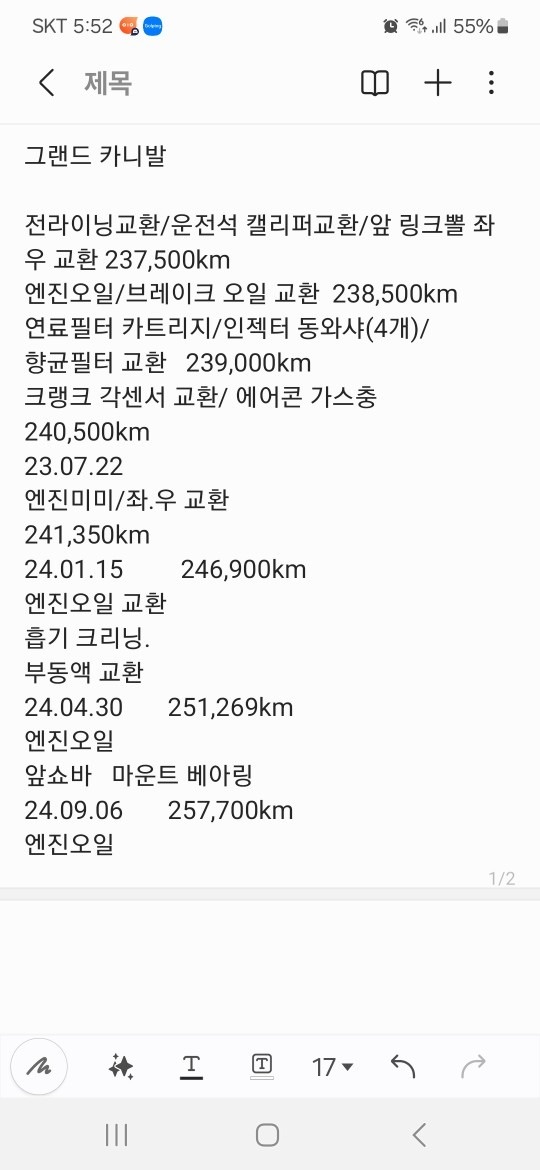 카니발 R VQ 9인승 (디젤 2.2) 리무진 GLX 최고급형 매물 썸네일