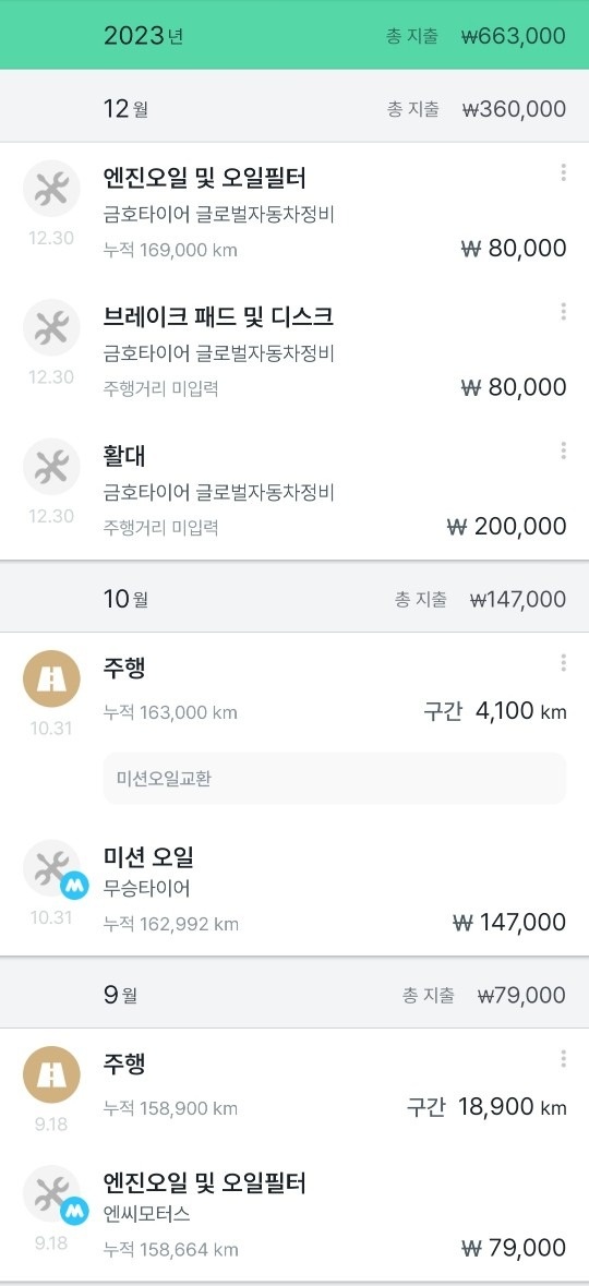 운행 km는 조금 많지만 관리 잘 된 중고차 직거래 (9)