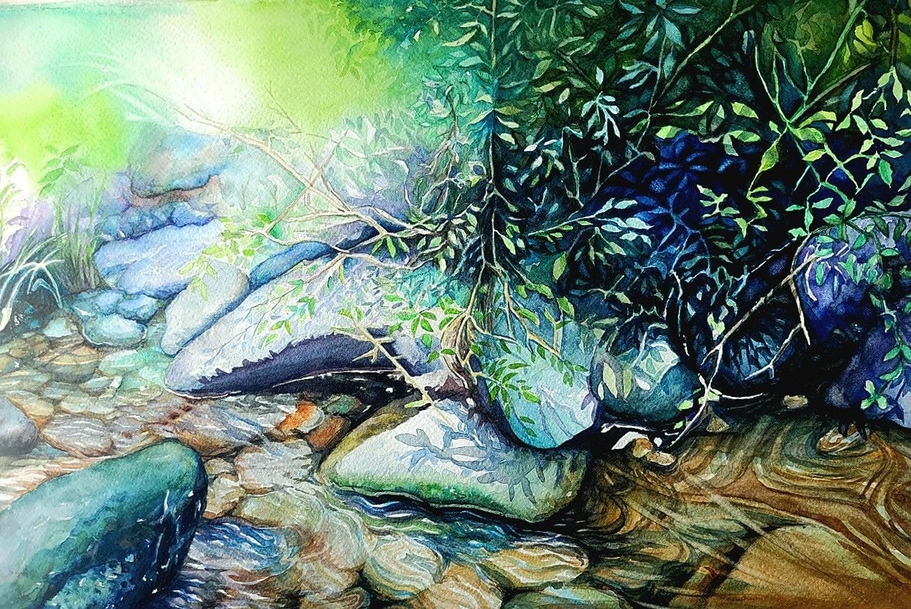 수채화와 캘리의 소소한 행복(수채화,캘리)