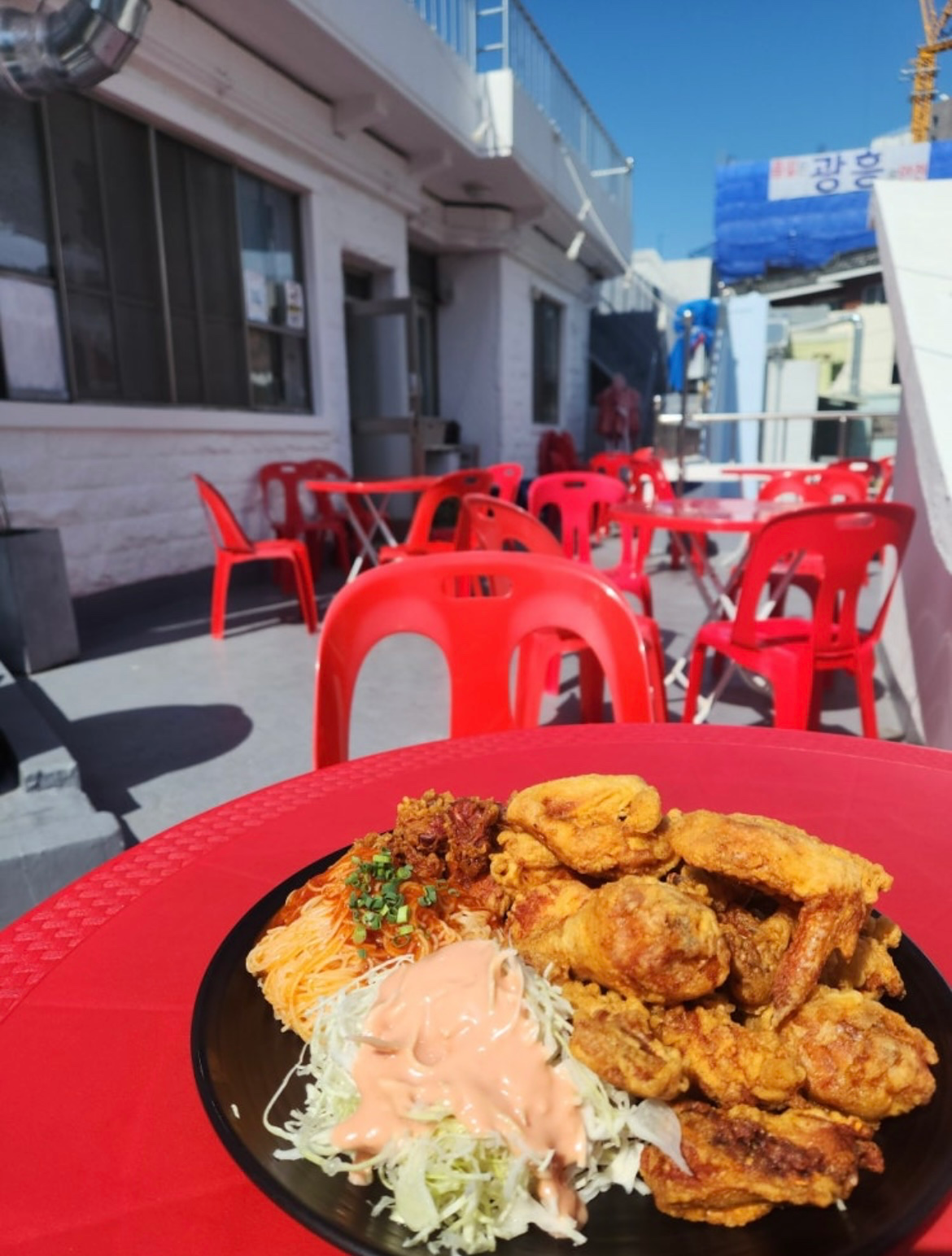 2트) 수영 야장 대접치킨🍗❤️