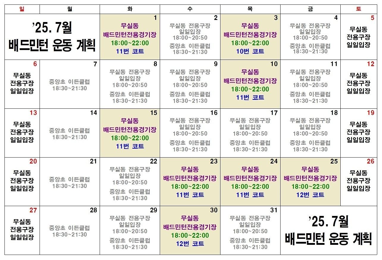 초보 배드민턴 앨범 사진
