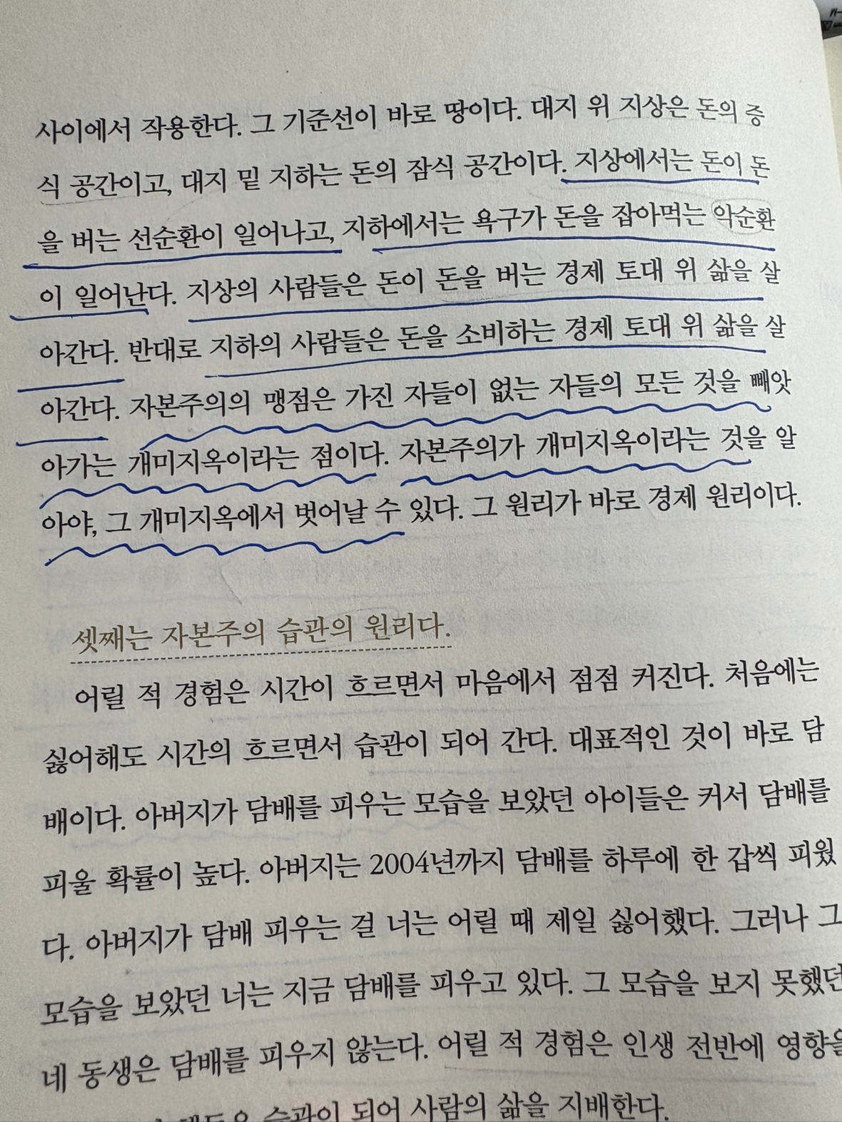 아침에 일어나서 책을 읽는 데 이 부분이 공감이되서 공유합니다

부자아빠 가난한 아빠 에서도 캐시플로우 게임으로 깨닫게 되는 부분이기도 한데요 
자본주의 시대에서 자본이 어떻게 흘러 가고 부자들은 부를 어떻게 끌고 가는지를 우리가 알지 못 한다면 쥐경기에서 탈출은 어렵 다고 봅니다!
이 책에서는 쥐 경기를 개미지옥 이라고 표현을 했네요....

부자 아빠 가난한 아빠 책은 경제 흐름이 어떻게 흘러 가는지 내가 어떤 생각을 갖고 어디에 눈을 돌리며 살아야 하는지를 정확하게 알려 주고 있습니다 

또한 캐쉬플로 게임 자체는 자본주의 시대에서 알아야 하는 경제 용어나 또 투자 마인드 나의 그릇을 키울 수 있도록 돕는 아주 쉽고 재미있는 게임 입니다 

캐쉬플로 게임을 참여할 수 있다는 것은 내가 자본주의 시대에 어떻게 살아가야 하는지 알 수 있는 기회가 될 수 있습니다

저는 캐시 플로우 게임을 주췌 해 주시는 분께 너무 감사합니다

저는 캐시플로우 게임을 단순한 게임이 아니라
내 인생의 관점을 바꾸는 시작점이 될 수 있겠다는
생각이 들어서 시작했어요!!!

혹시 망설이고 있다면,
그냥 한 번, 경험해보세요!!

생각보다 훨씬 강력하게,
 내가 보고있는 시야와 현실을 다시 보게 될 거예요.

강사님이 요즘 너무 바쁘셔서
다음 일정이 언제가 될지 아직 확정이 어려워요.

이번 기회, 생각보다 소중할지도 몰라요 :)
망설이고 있었다면 지금 한 번 함께해봐요!

참여 원하시면 당톡 또는 댓글주세요!!!

화요일 12시 타임 조정가능!
화요일 2시30분 타임 2명 가능!