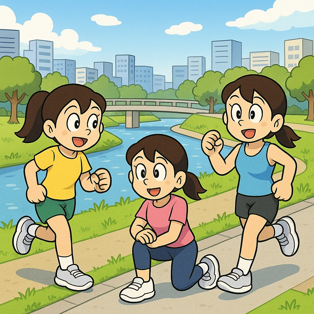 양재천 저녁 운동