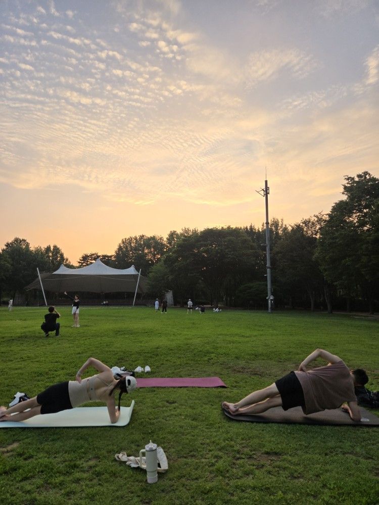 야외 필라테스🏖 🏃‍♀️ 앨범 사진