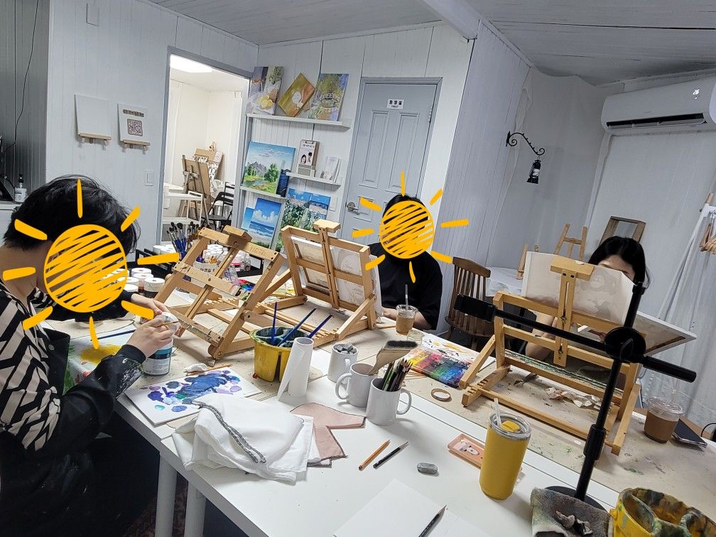아크릴화, 유화 모임 앨범 사진