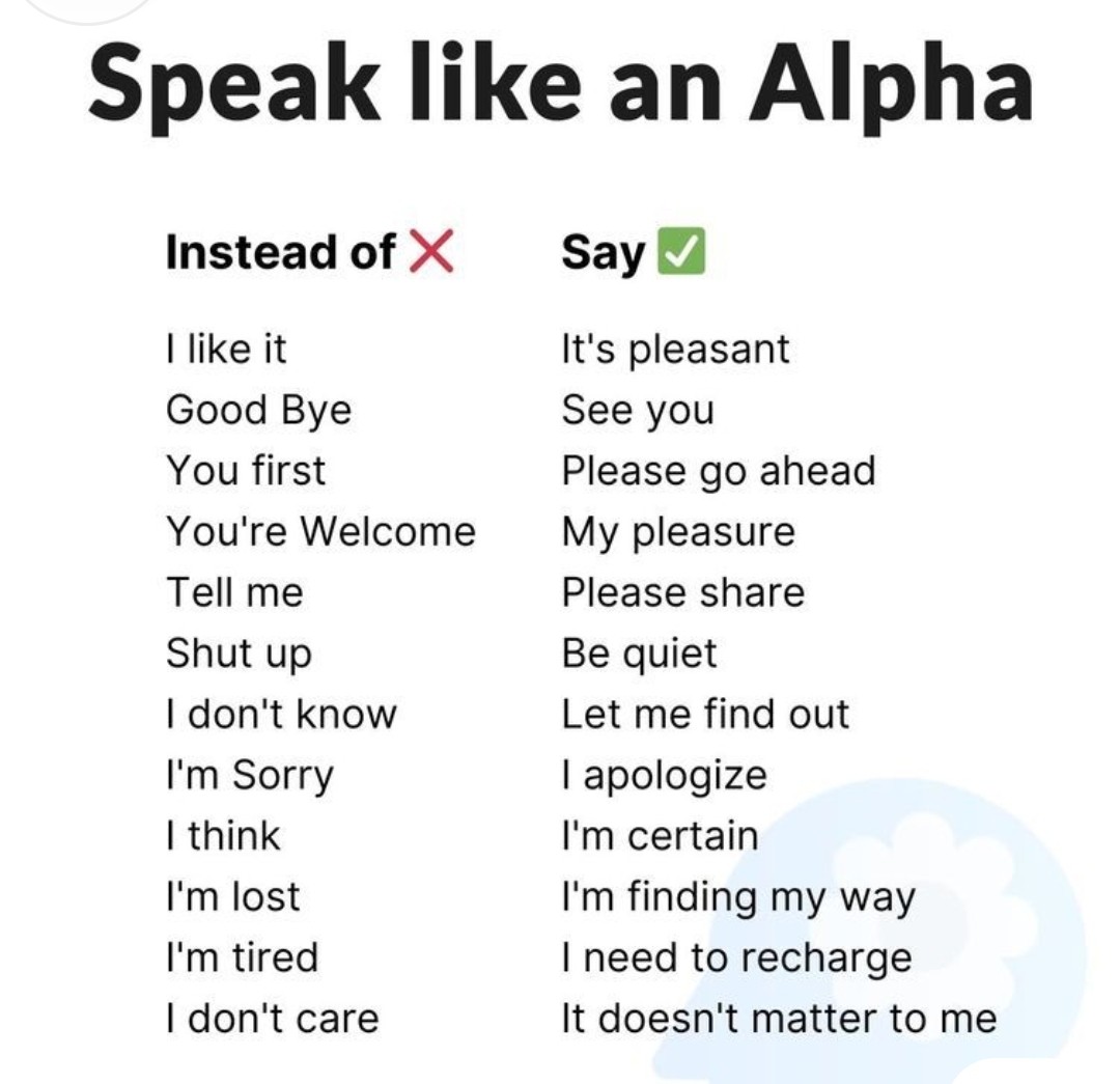 Speak like this!