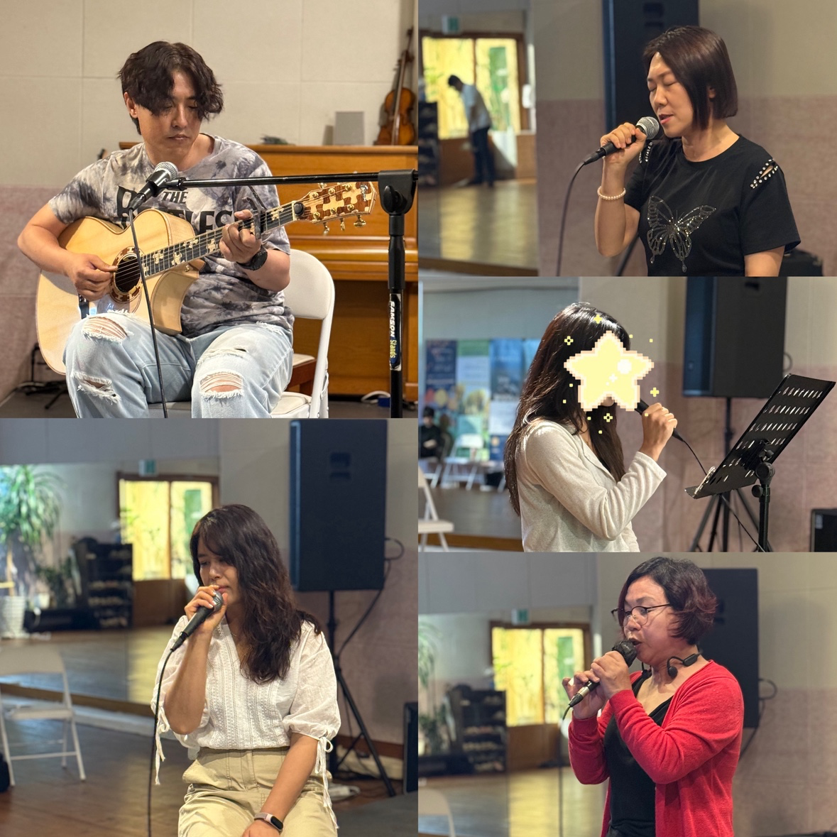 📢 전국으로 뻗어나가는 모두의 보스!
🎼인천&부천 건클 3회차 소식🎤

지난번에 다루었던 호흡 연습과 함께, 
소리 사용에 대해 한번 더 복습하고 
몸으로 익혀보는 데 집중한 이번 3회차!

인천&부천 5기 스타터 🤍
우리 스터디 시간에는 점점 각자의 문제점들을 마주하고, 
❕아, 내가 이렇구나~ 이러면 편하구나~❕
를 느끼기 시작했답니다 ㅎㅎ

눈에 띄게 좋아지신 스터디원도 계시고, 
아직 이해나 적용이 어려웠던 스터디원도 계셨죠 ㅎㅎ
모두가 잘 늘어가고 있으니 조급하지 않게 
서로 응원도, 피드백도 많이 해주는 
그런 5기가 되면 좋겠어요! 

우리 5기 단톡 보면 얼마나 따뜻한 말들이 오가는지, 
다른 스터디원분들은 모를 거야~ 😍❤️
인천&부천 5기 스타터 화이팅!!!