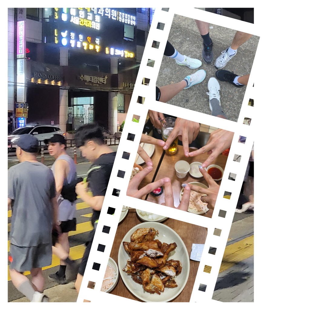 신선한 �온천천 급벙 이었습니다 ^^

매번 교대 방향으로 가다가 온천천
마지막 구간인 남산역 방향으로는
처음 가봤는데 의외로 좋았습니다 😆

평소 온천천 일정할때보다 빠른 속도감으로 
약 7km 를 1시간 만에 완료하니
운동효과도 큰 것 같아 더욱 만족 👍

치킨의 성지답게 뒷풀이도 좋았고
오붓하게 6명 인원도 대화하기에
적합해서 더욱 즐거운 시간이었습니다~

@종원(72남)님 후미리딩 
고생하셨어요 ^^
이런 급벙 넘 좋았어요 ㅎㅎ

@햅삐(80/여)님 두번째 만남도
너무 즐겁고 좋았습니다~
자주 뵙고 싶어요 🥰😍

@우진(80남)님 앞에서 리딩하느라
고생하셨어요~ ^^

@지노(78.남)님 오랜만에 함께
일정해서 좋았습니다 👍

오늘 처음 뵌
@케이(79 남)님 반가웠습니다 ^^

오늘도 즐거운 좋은사람 트레킹 입니다 ☺️