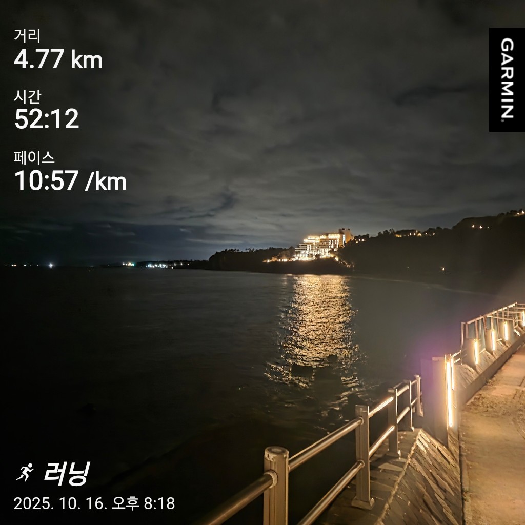 트랜스제주 하루 전 가볍게 조깅!