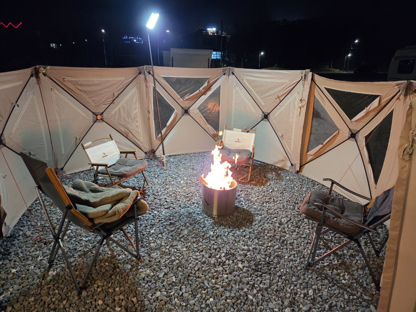 목요일 부터 캠핑완료!