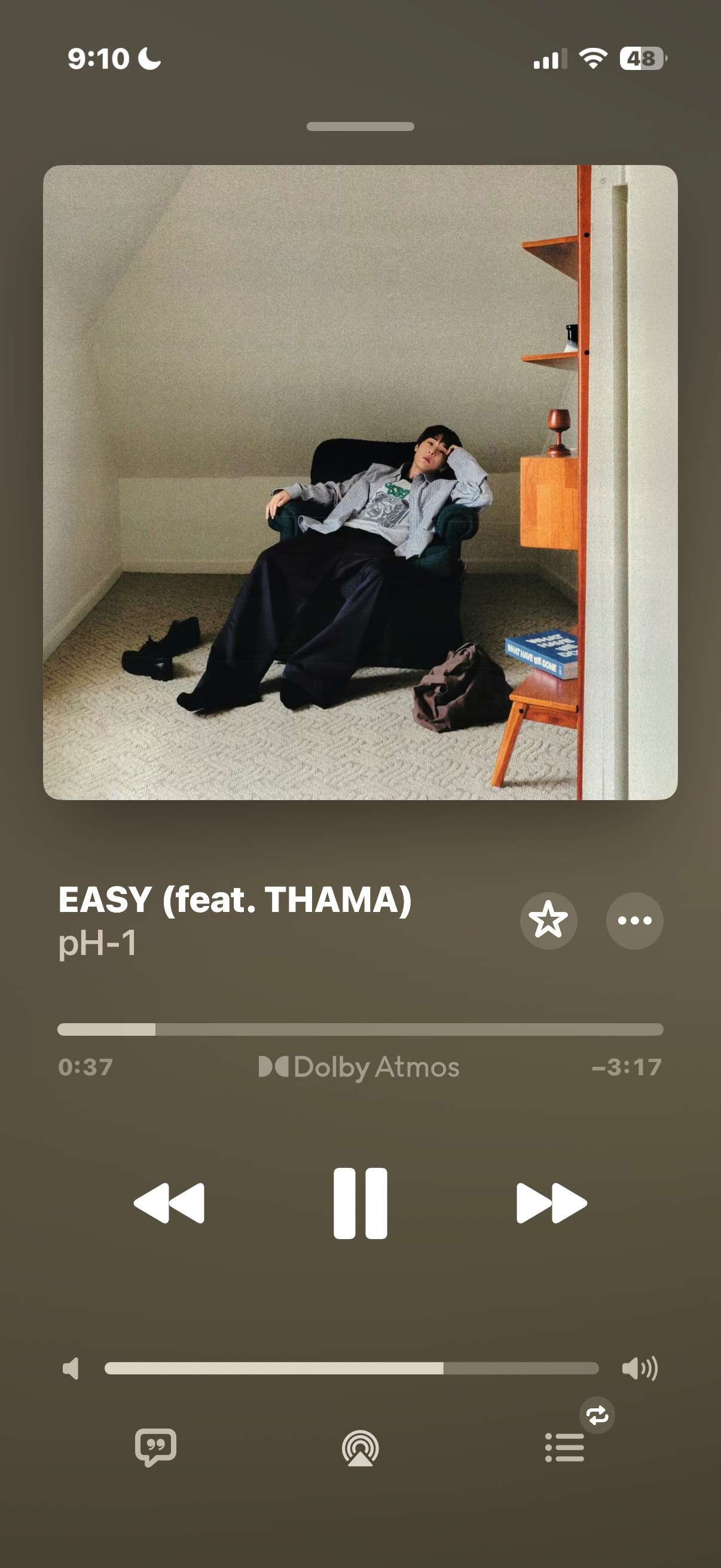 요즘 pH-1의 WHAT HAVE WE DONE라는 앨범을 듣는데 편안하게 듣기 좋습니다