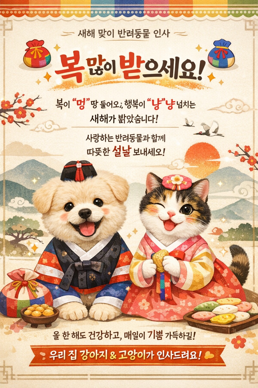 즐거운 명절 새해복 많이받으세요!🧧