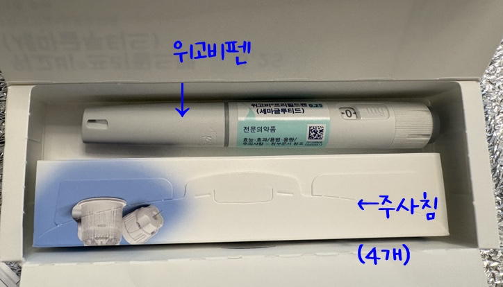 🐷위고비 1일차 솔직후기 (준비물,주사맞는법,아픔정도,식욕억제효과)