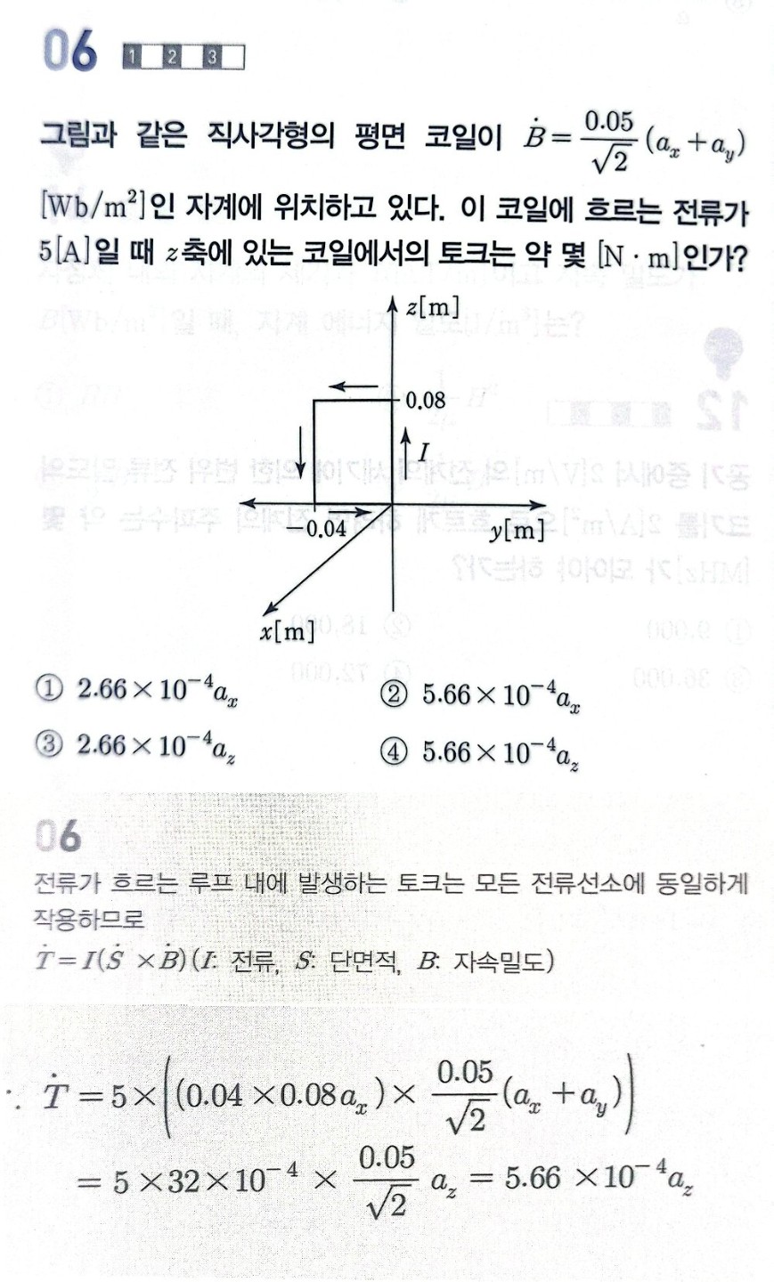 전기자기학_평면코일에서의 토크 T