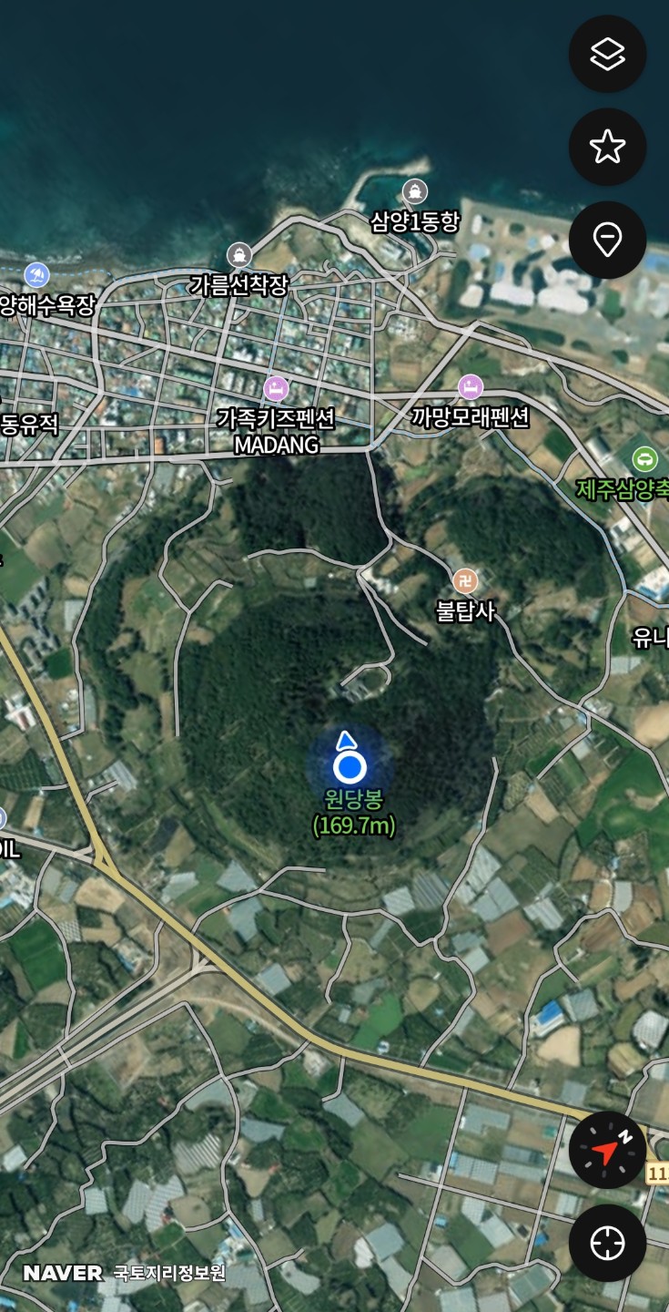 👉 원당봉 (제주시 삼양덩)