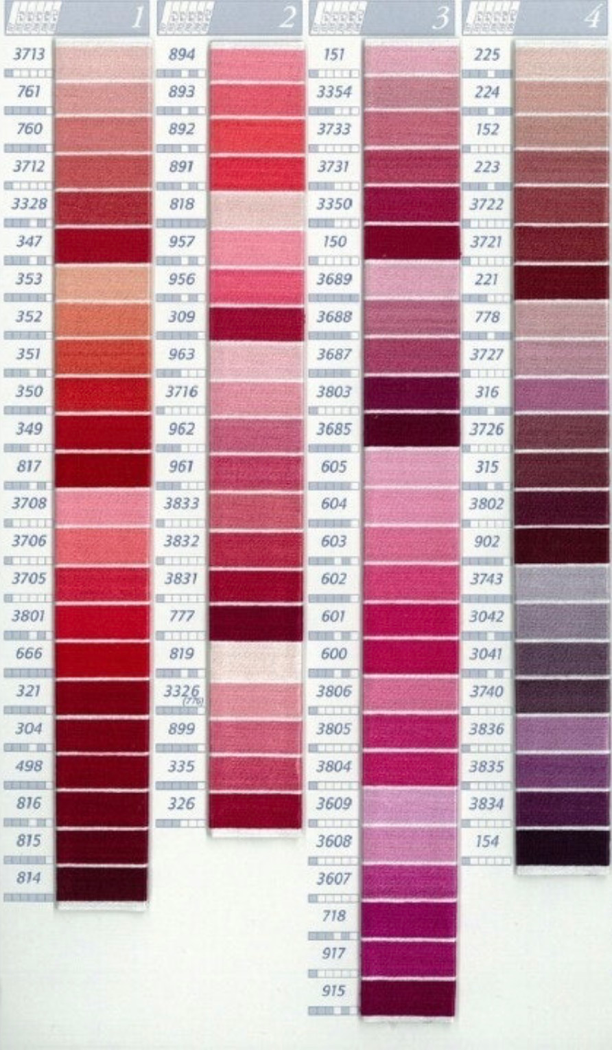 좋아하는 자수 작품과 좋아하는 실 색을 고르기-01✨