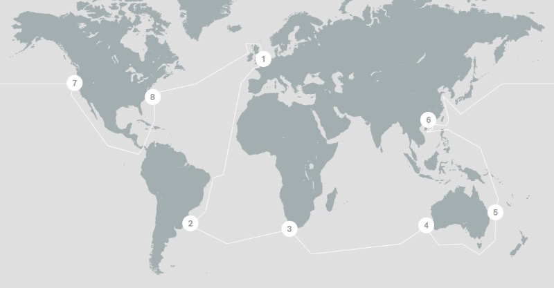 클리퍼 세계일주 요트대회  기항지  통영