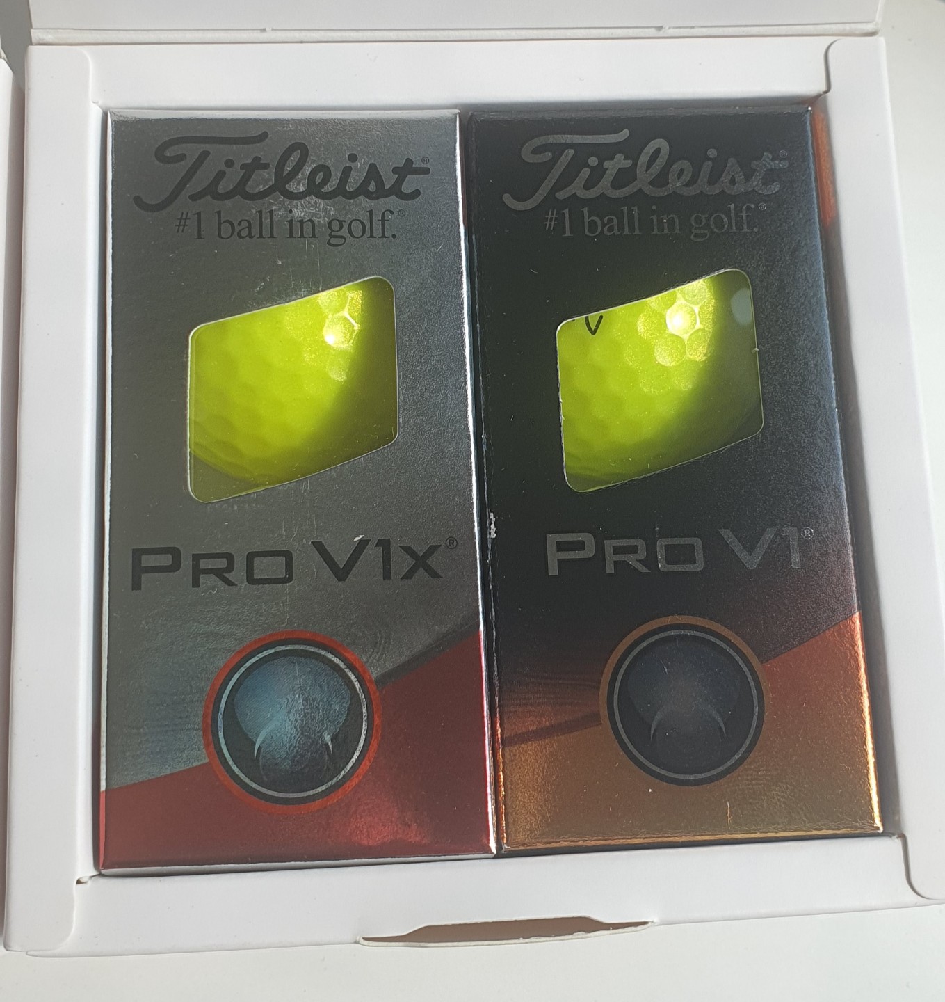 [판매] 타이틀리스트 Pro V1 2구 + Pro V1X 2구 새상품