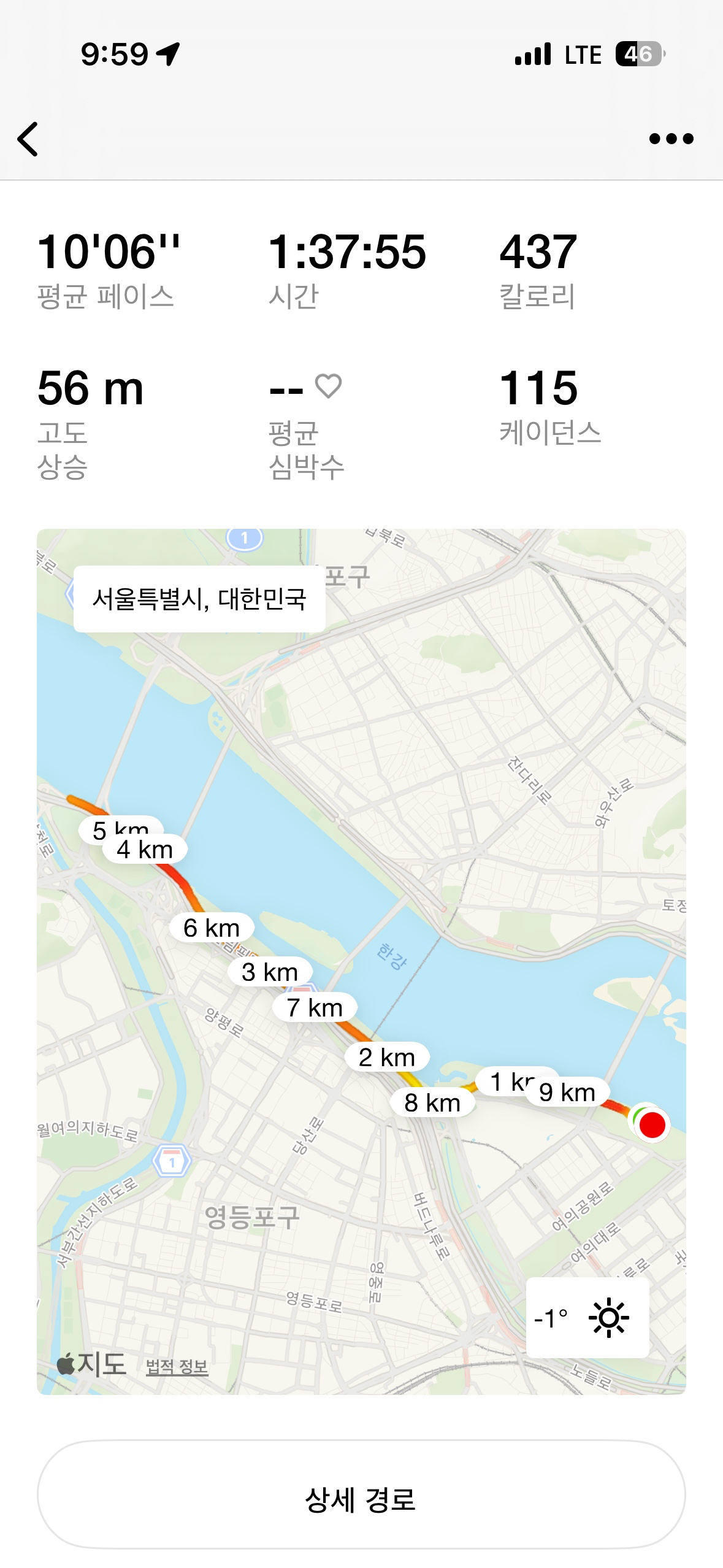 첫 마라톤
