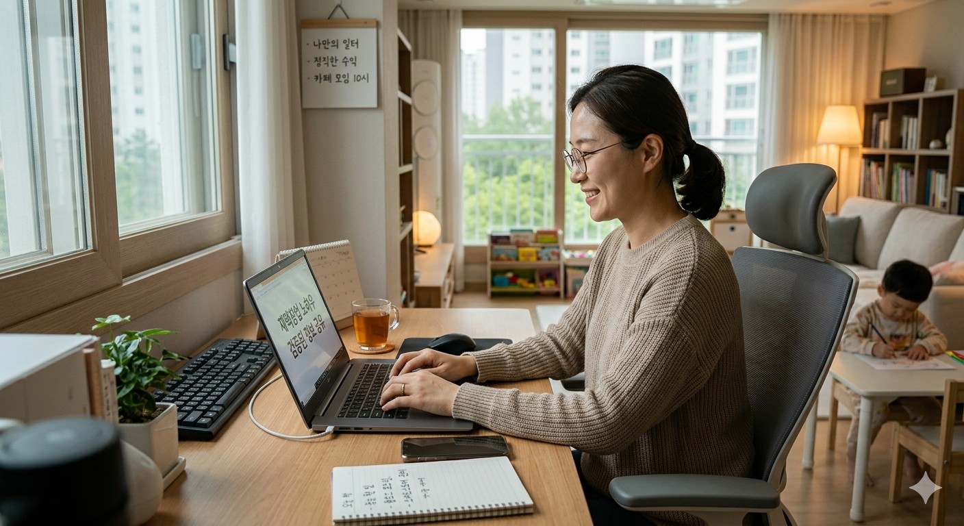 [공지] "진짜 집에서 돈이 벌리네요?" 경력단절 고민 끝! 재택부업/창업 성공 가이드