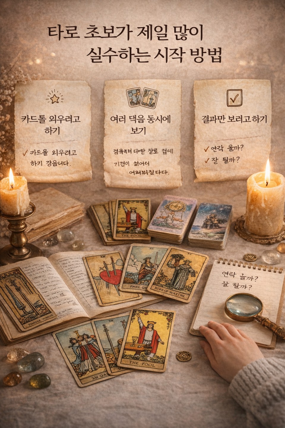 타로 초보가 제일 많이 실수하는 시작 방법