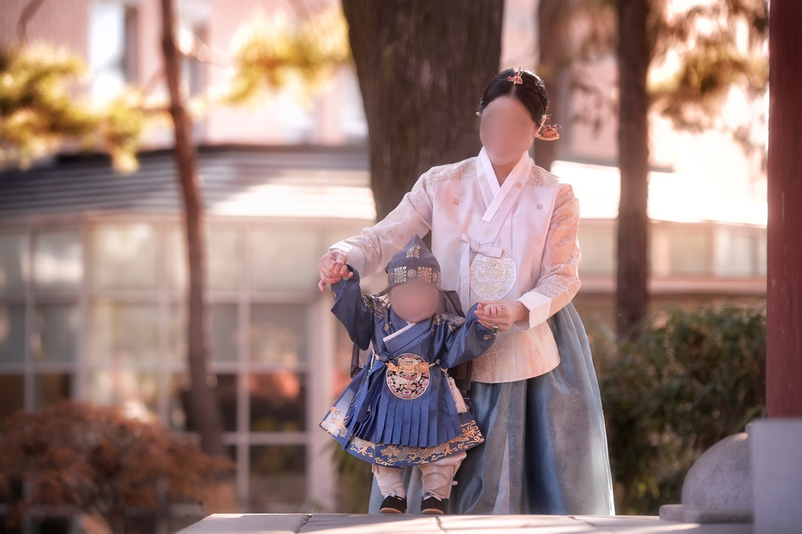 4인가족 돌잔치 한복