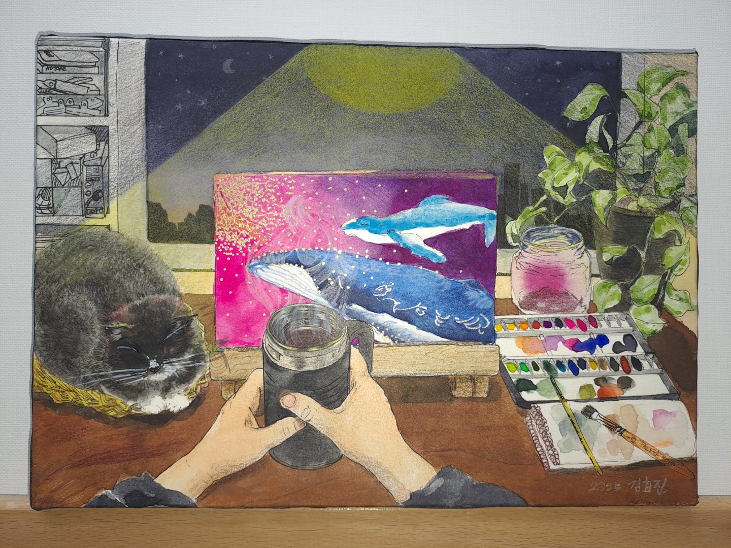 작년그림이에요.