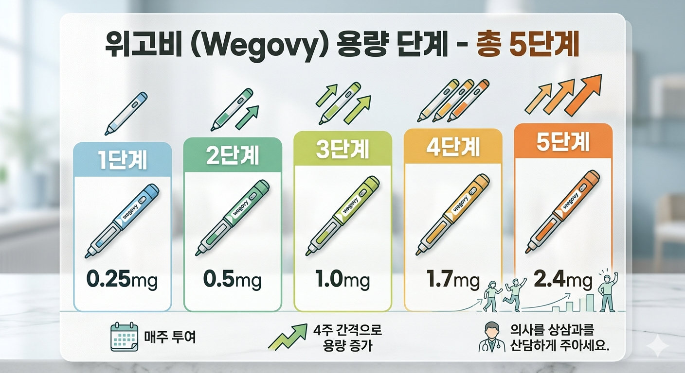 위고비 마운자로 단계 별 증량기간