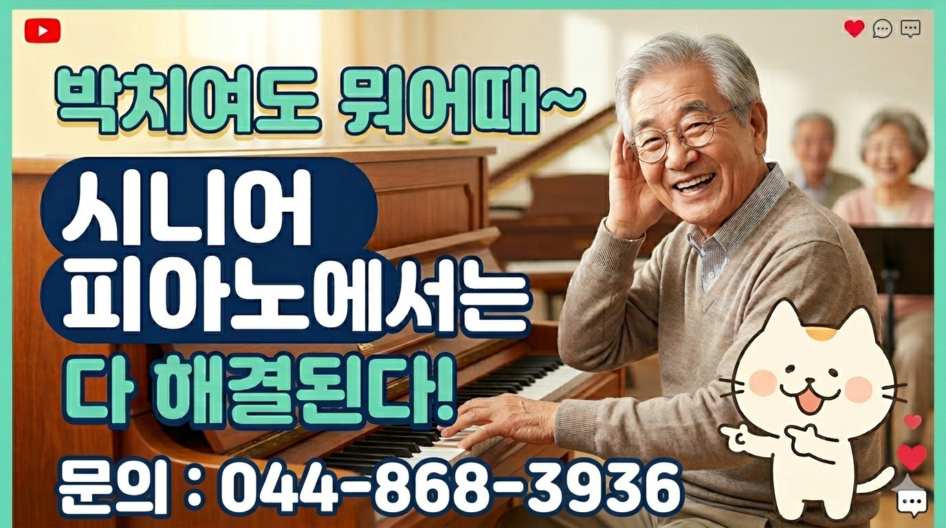 세종 시니어 피아노에서 다 된다.