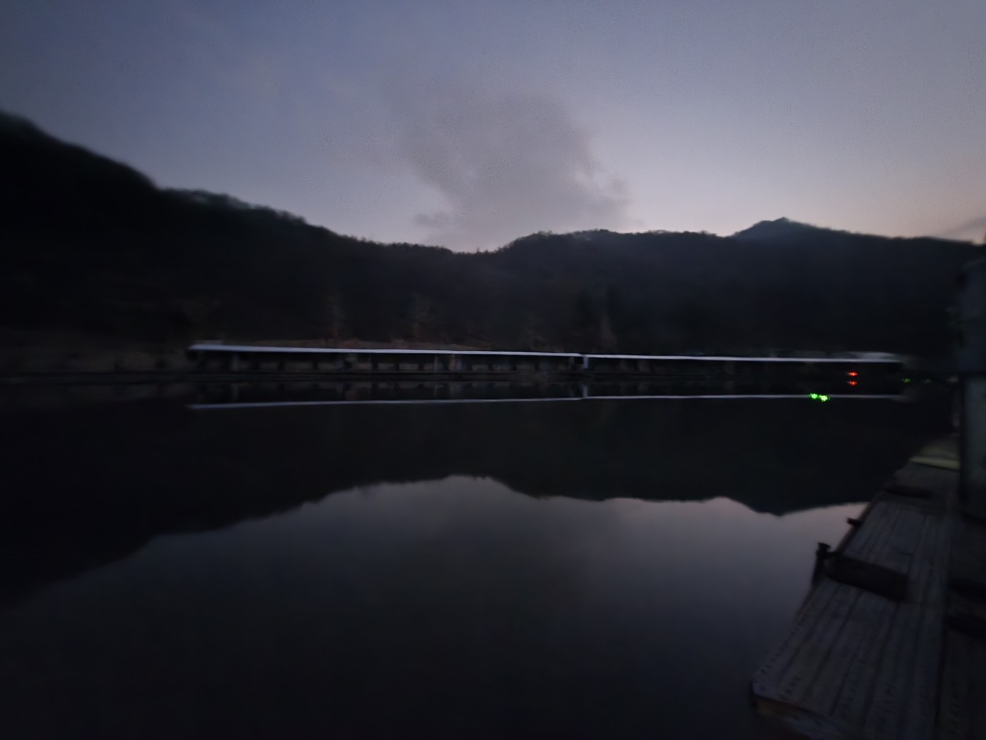 저녁 풍경 화도낚시공원