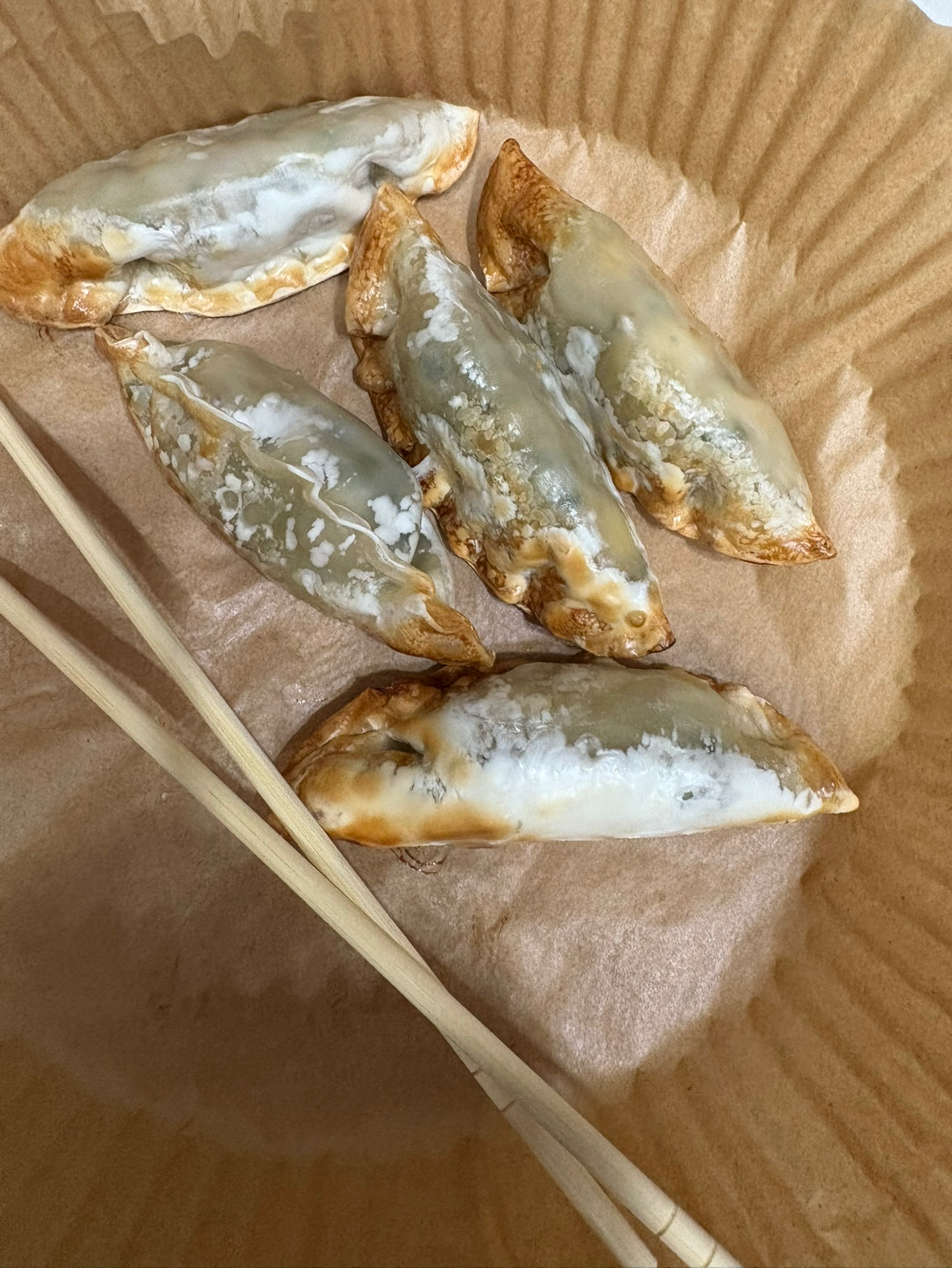 거지라 군만두를 못시켜서 집에서 구웠습니다