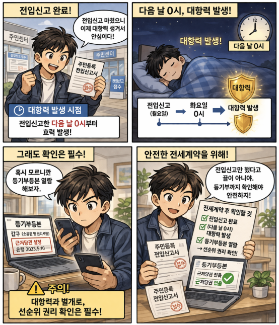 전입신고, 안심해서는 안된다