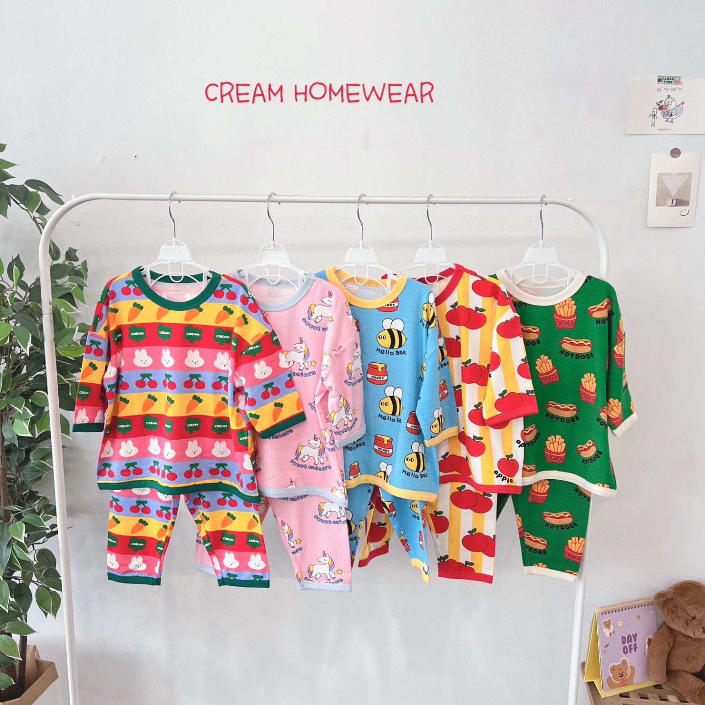 크림실내복🩵 완판템‼️  시원한 모달95%! 모달 통픈 헐랭이 드디어~  한정수량 바로배