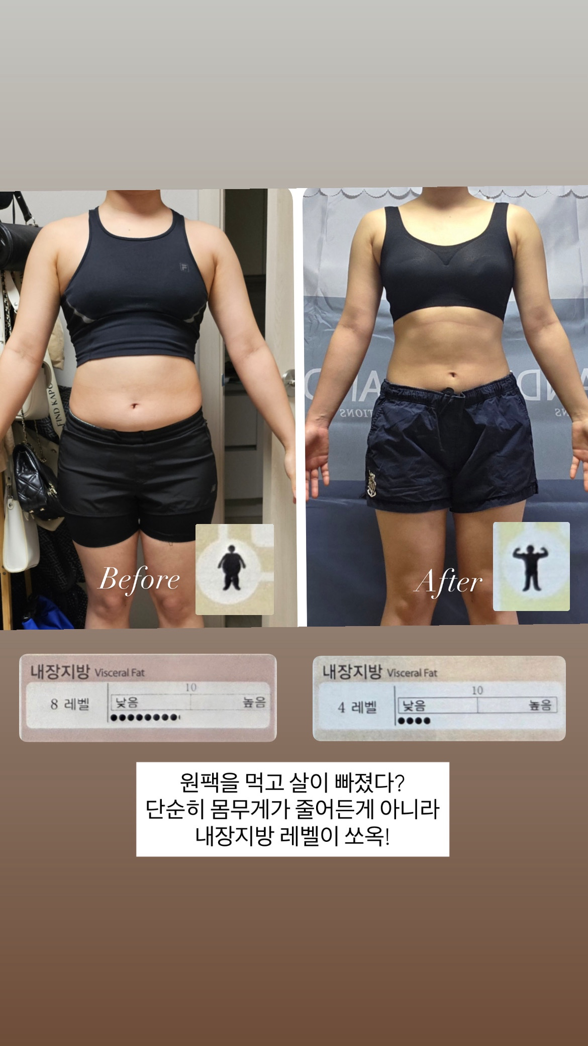 몸무게가 아니라 눈바디가 줄어드는, 내장지방 관리주스!