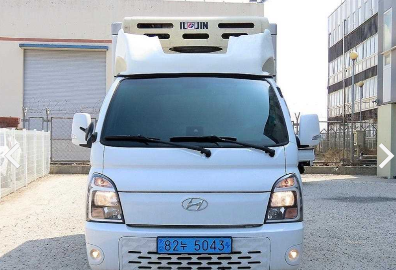 1톤 포터2 전기냉동탑차 21년식 5만키로주행 일진전기냉동탑