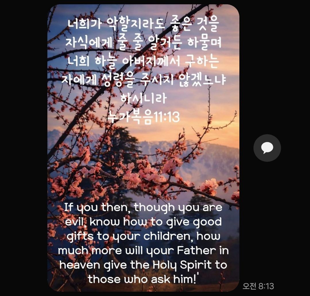 성경 한 구절 묵상✍️ 흔들어 넘칠만큼 좋은것으로 주십니다!!
