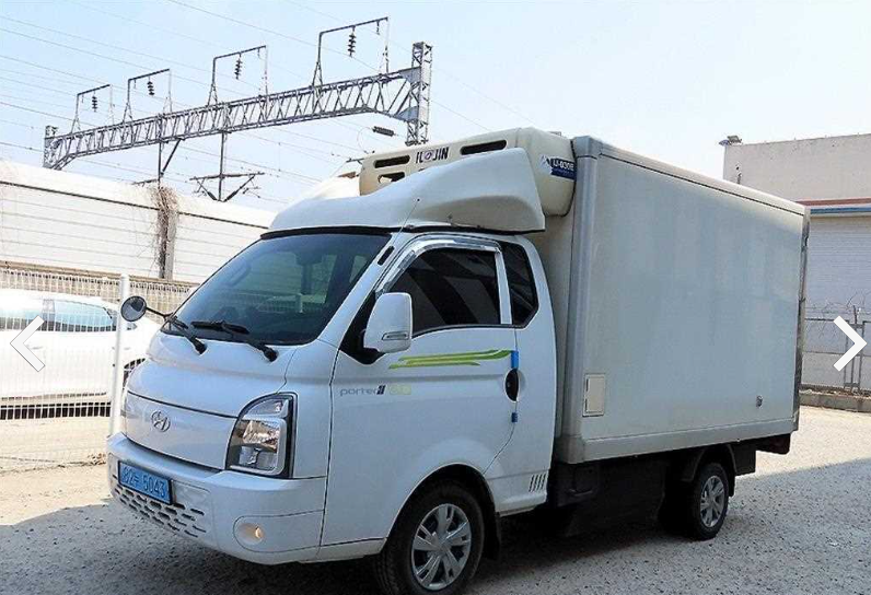 1톤 포터2 전기냉동탑차 21년식 5만키로주행 일진전기냉동탑