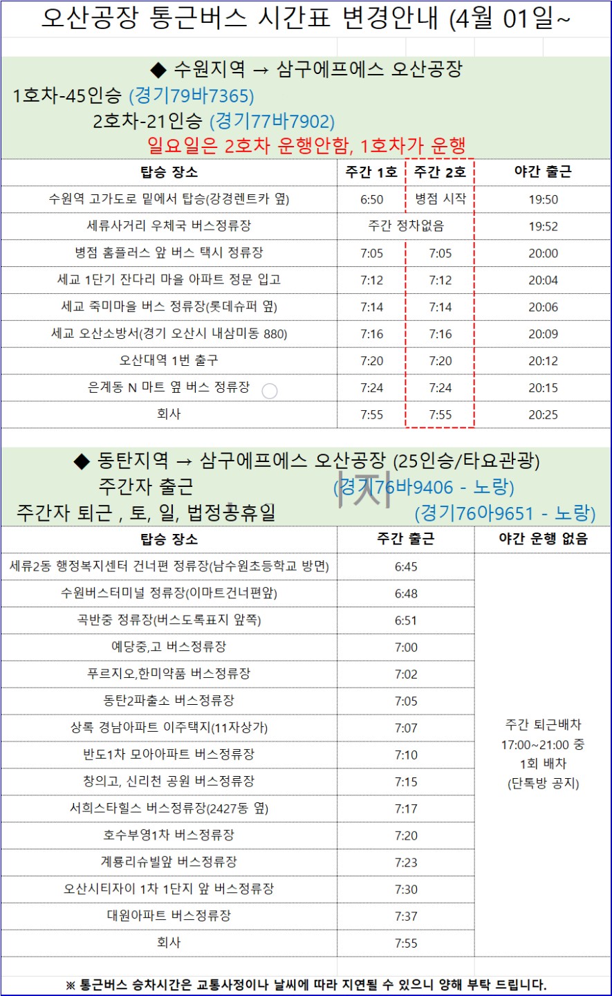 오산IC부근) 원하는요일근무/익일지급/주급지급