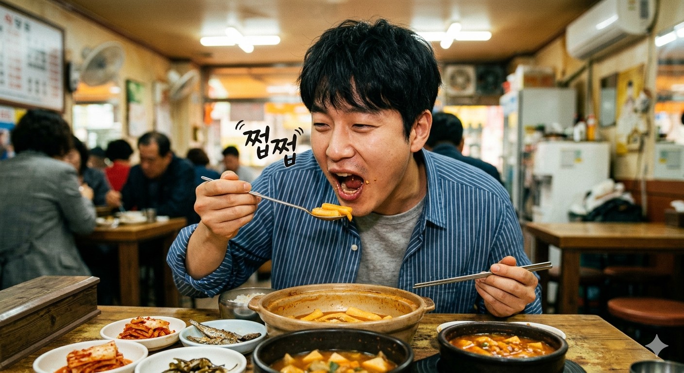 쩝쩝거리지 말랬더니 제가 예민하대요