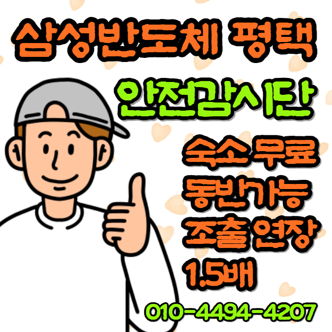 평택 고덕 삼성반도체 안전감시자 생명지킴이 4기 팹동