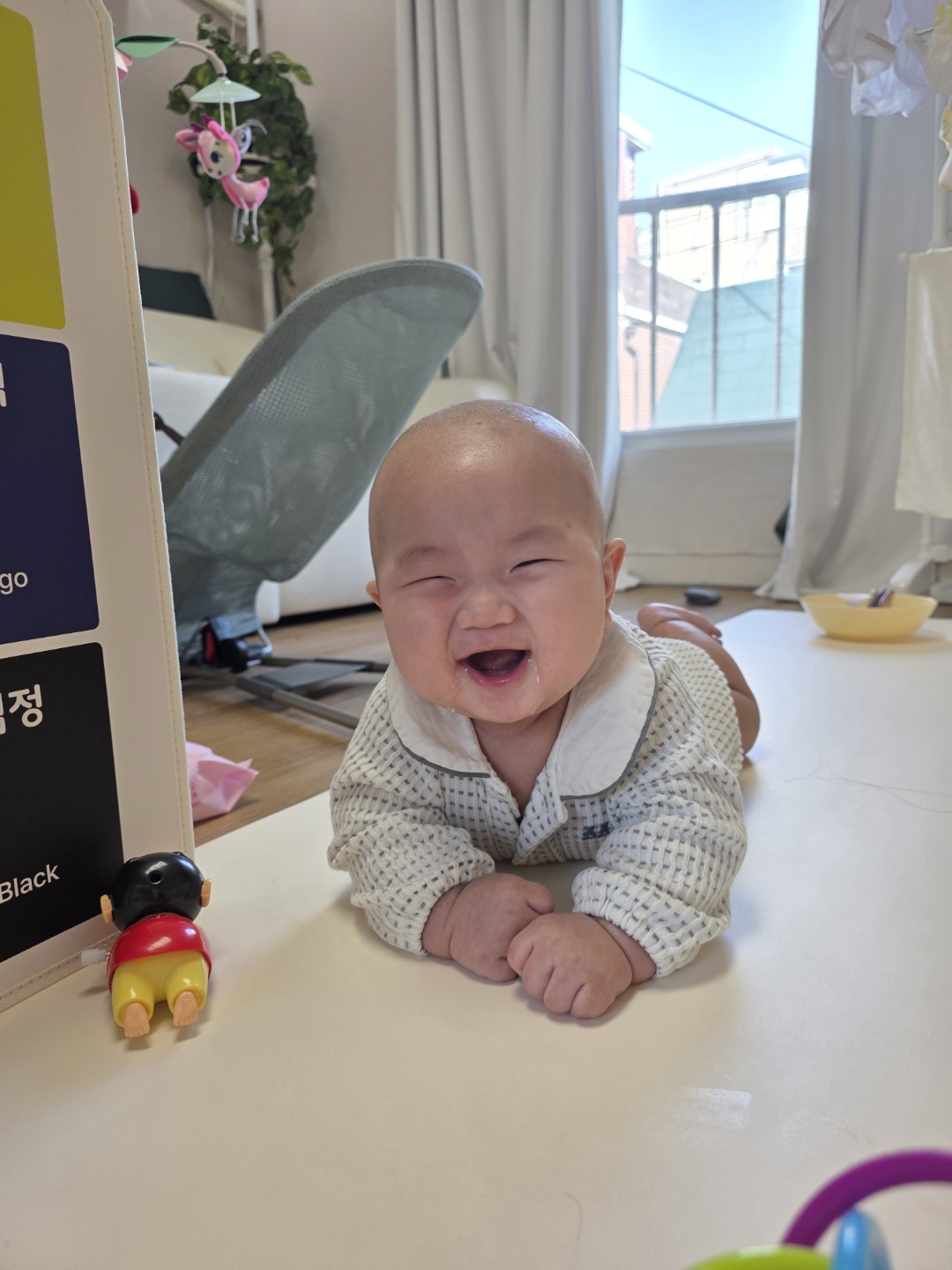 배냇머리 밀고 온 날🤭