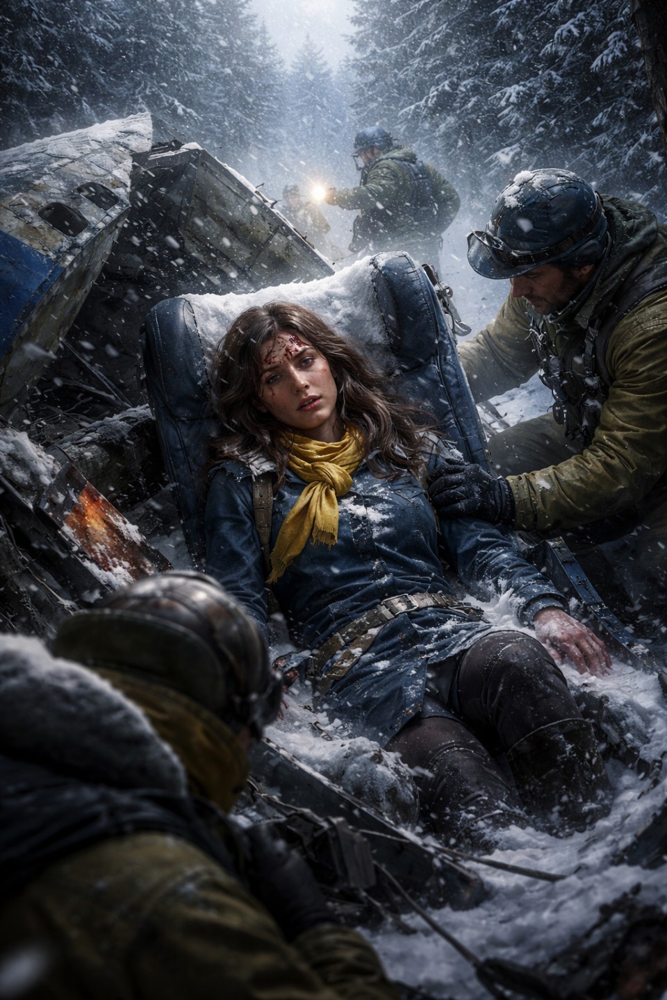 낙하산 없이 10000 미터 상공 에서 떨어진 여성!