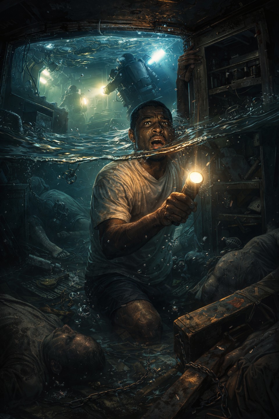 “죽은 시신들과 물속에서 3일” – 해리슨 오켄 이야기