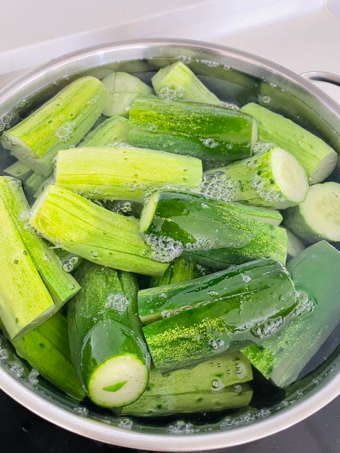 I made cucumber kimchi today🥒