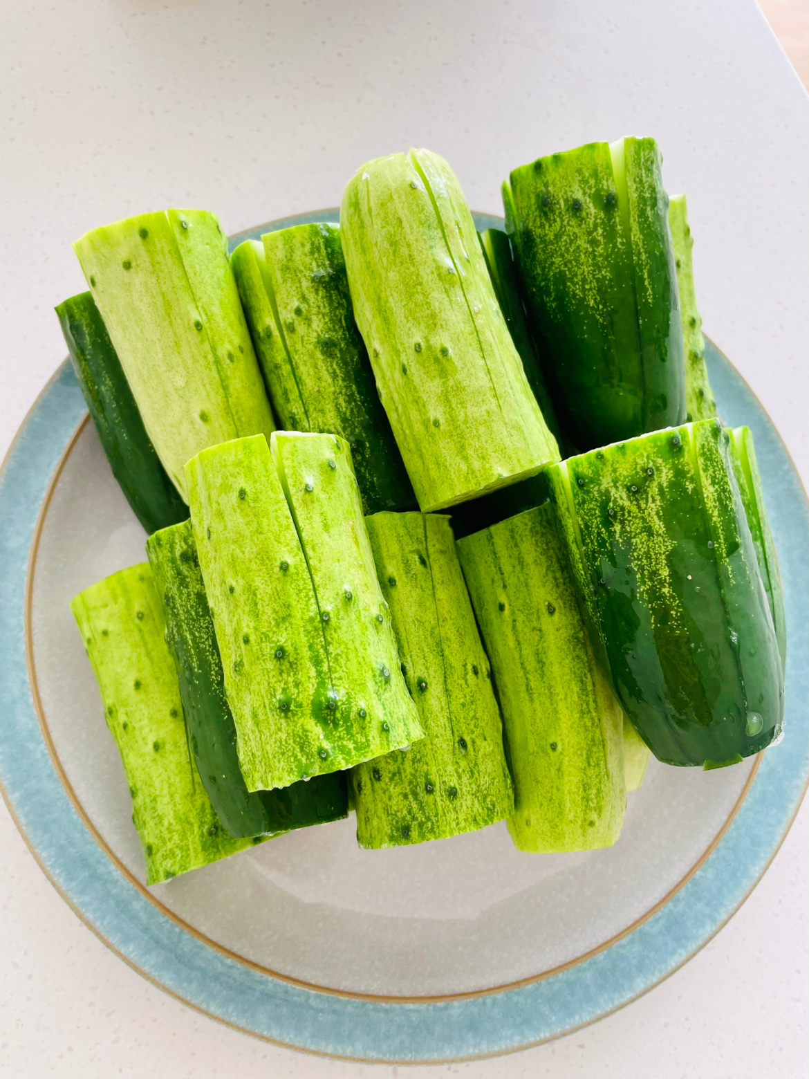 I made cucumber kimchi today🥒