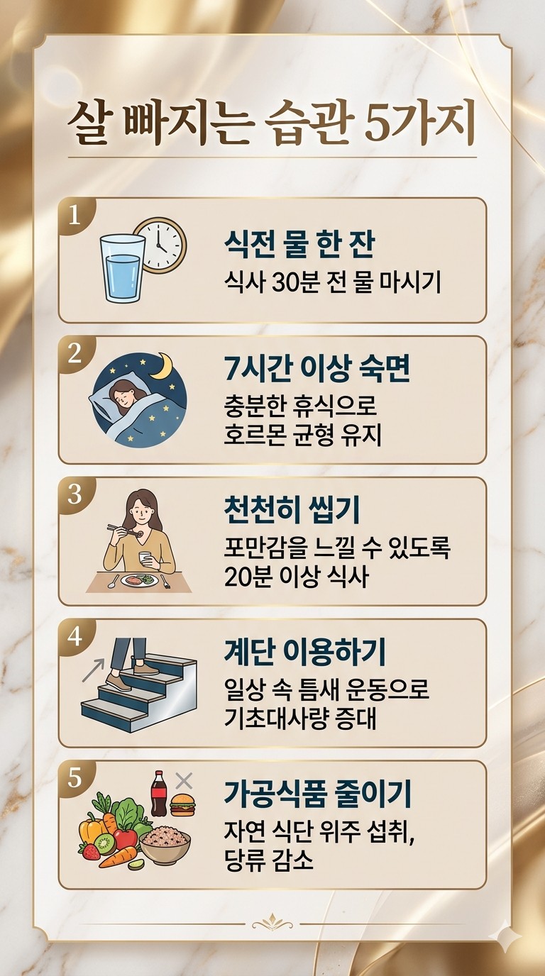 살빠지는 습관