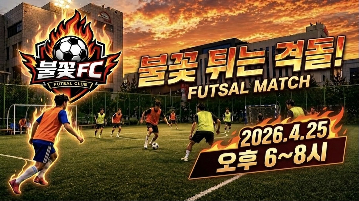 🔥불꽃FC ⚽️정기 경기 (4/25)