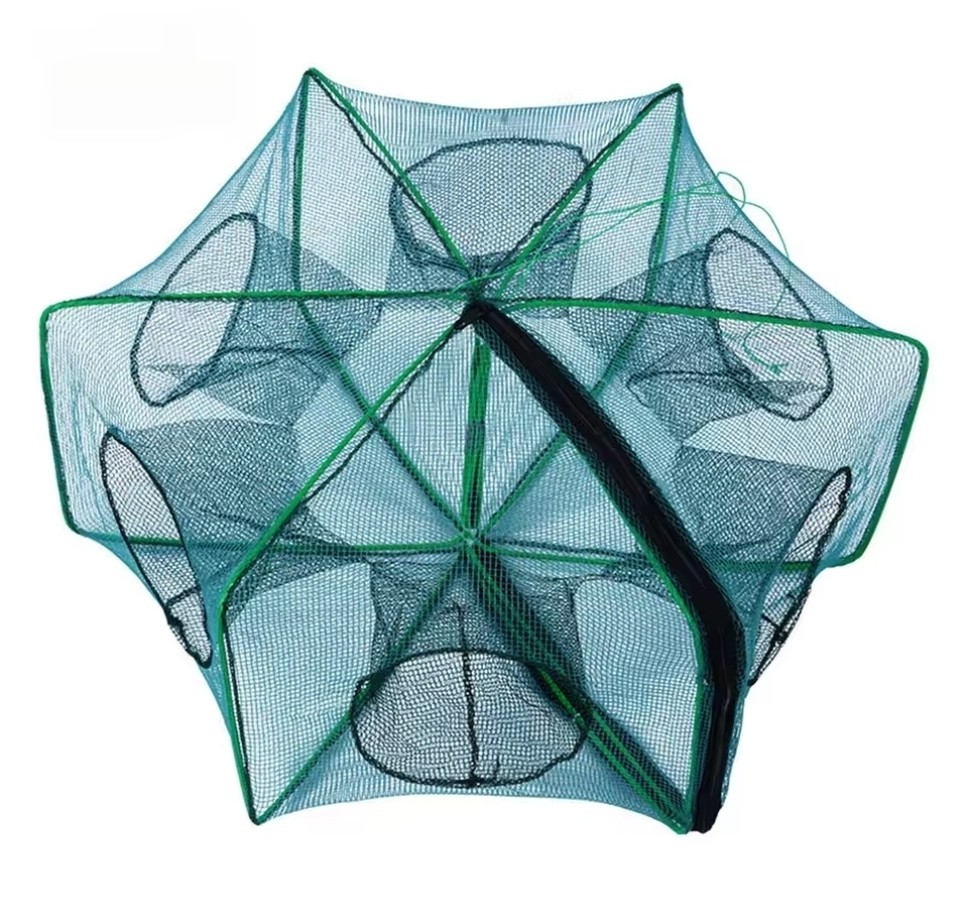 접이식 6구멍 물고기 그물망 통발