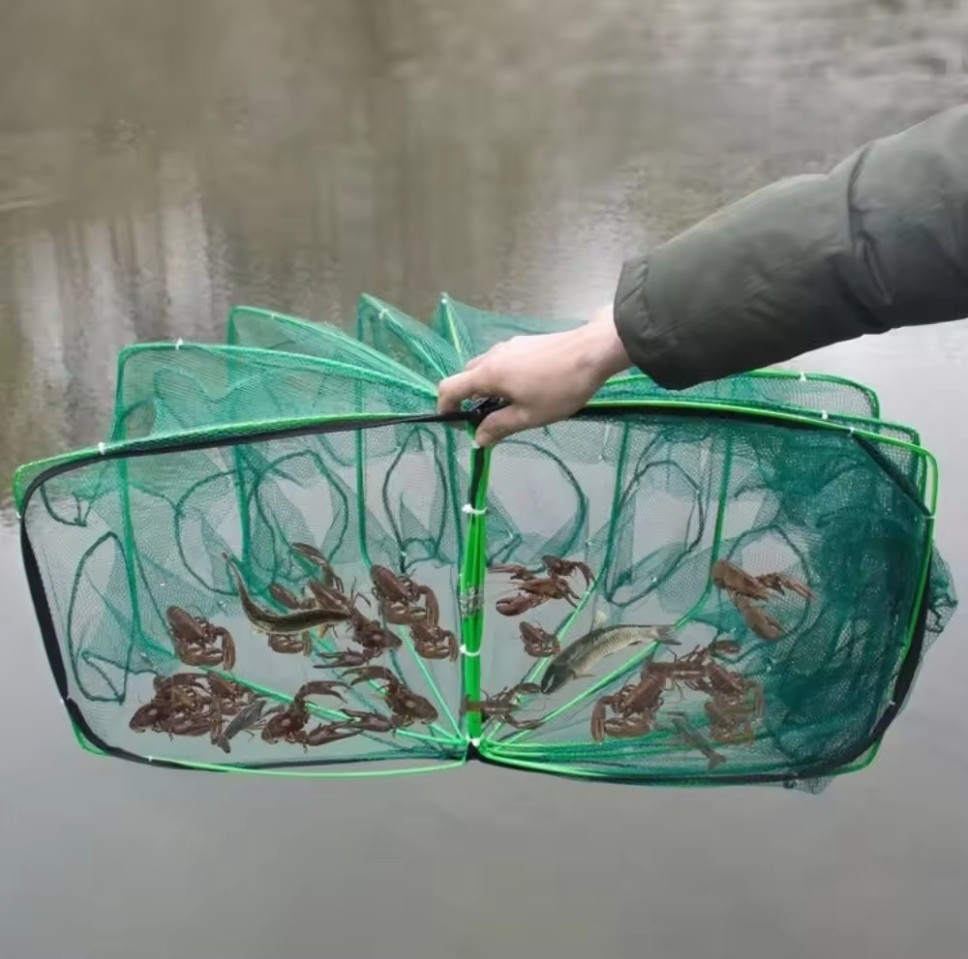접이식 6구멍 물고기 그물망 통발
