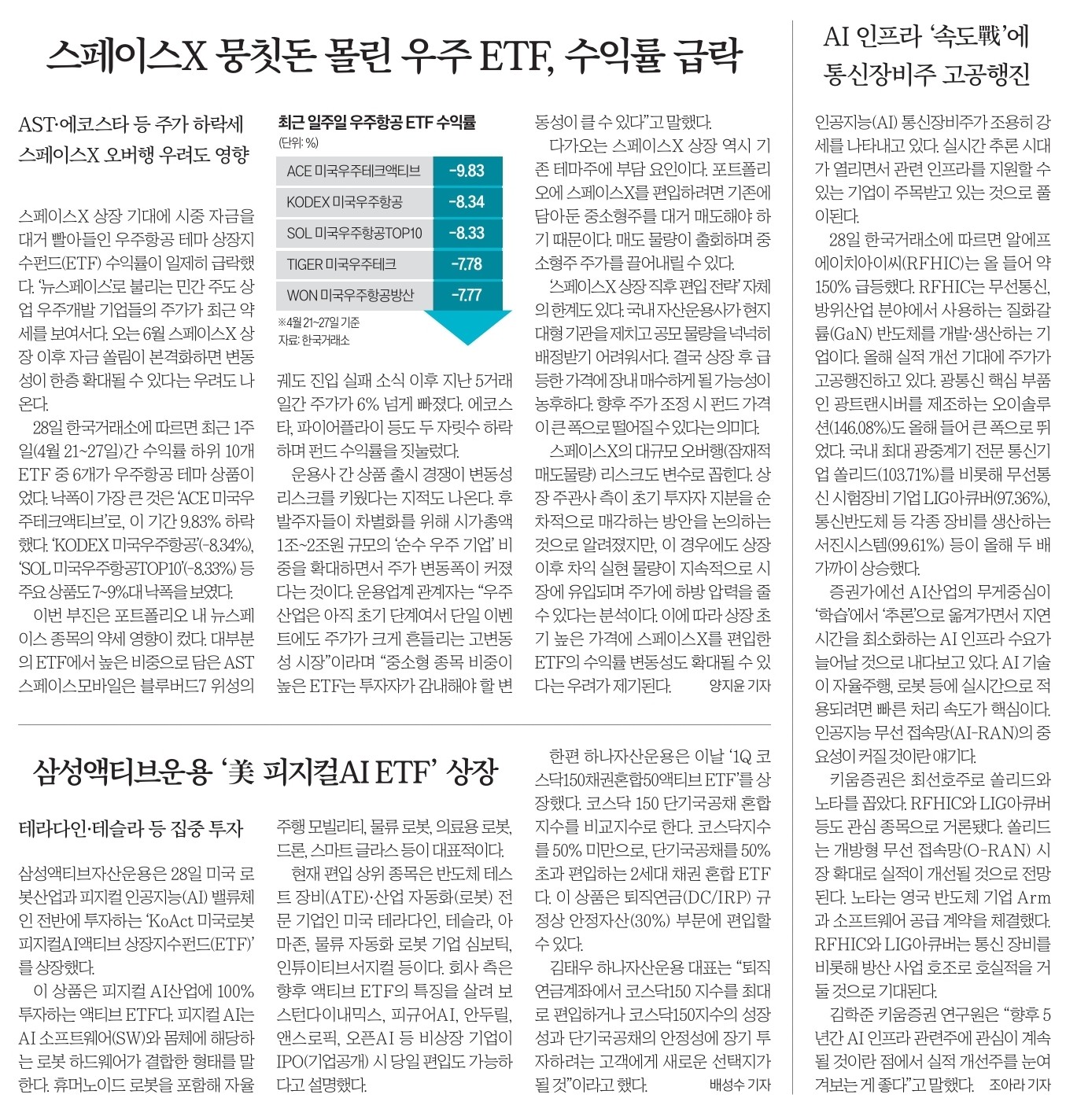 26년 4월 29일 주요 경제뉴스(2)